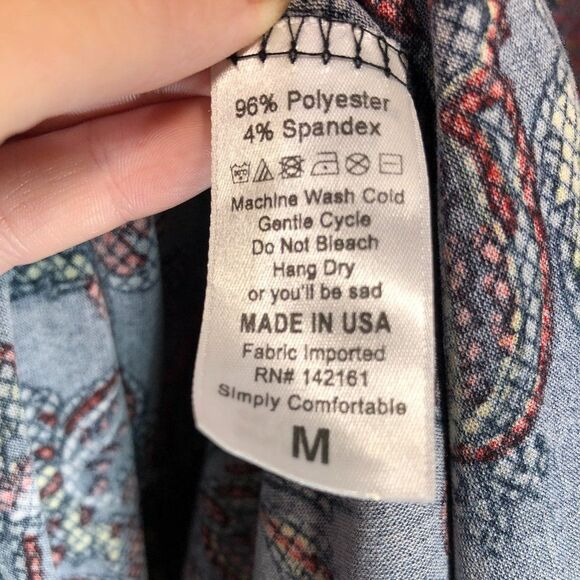 LuLaRoe Blouse Floral Print Size M - Picture 3 of 5